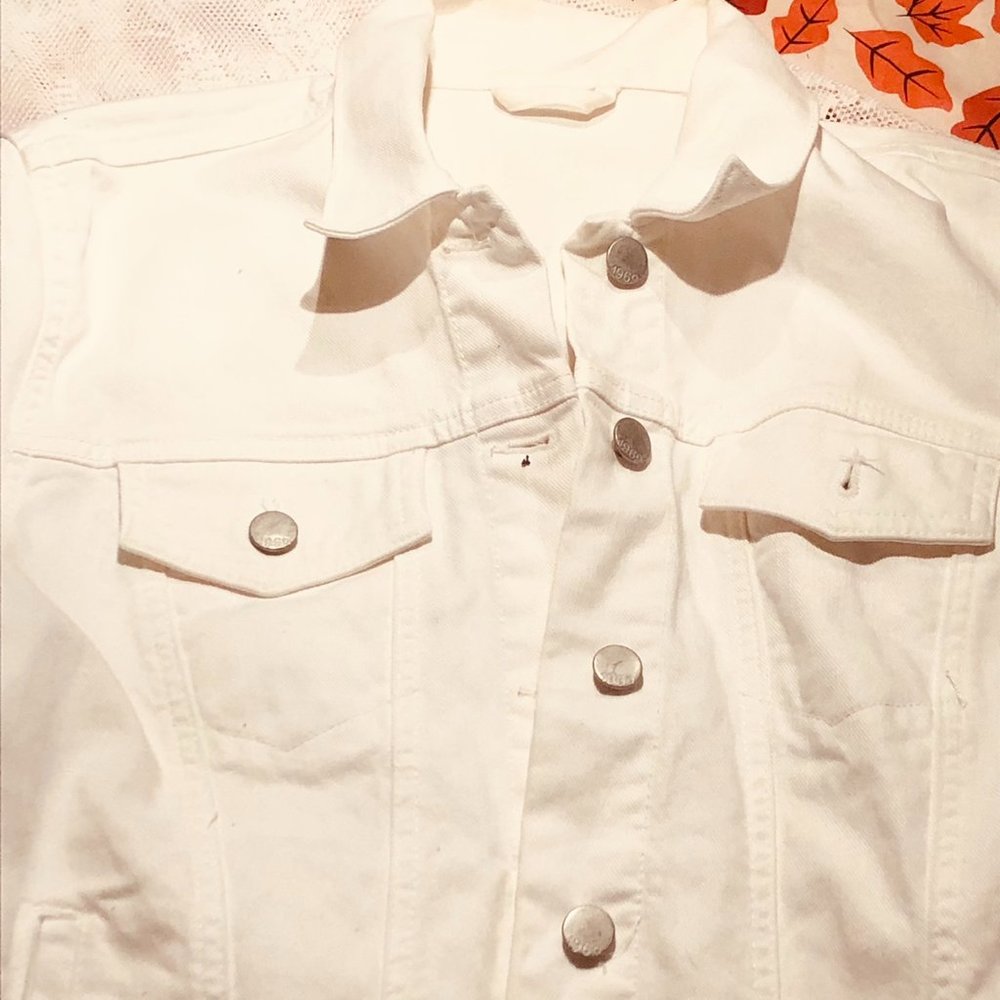 White Jean jacket